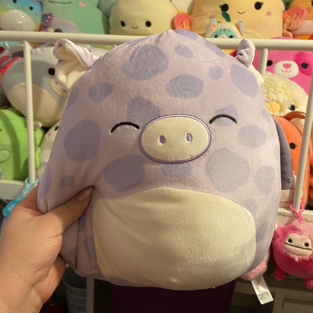 Pammy the Purple Spotted Pig 11” Squishmallow NWT